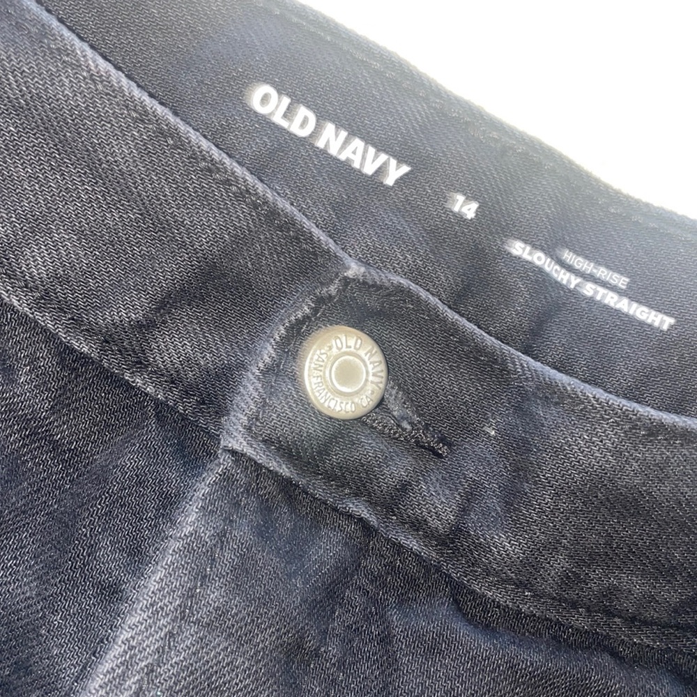 Old Navy High-Rise Slouchy Straight jean short